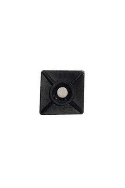 Genel Markalar Yapışkanlı Kroşe 19 mm X 19mm - Siyah - 5 Adet