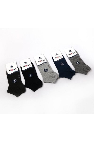 Dündar Women's Combed Cotton Booties Socks - 6500 - Pack of 3