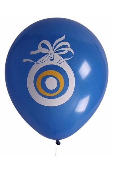 RÖNESANS PARTİ Star Evil Eye Beaded Blue Mashallah Balloon 50 Pieces