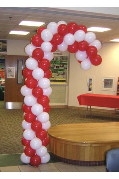 Generic Brand Red-white Balloon Christmas Celebration New Year 100 Pcs