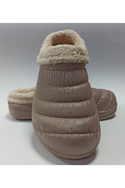 AkınalBella 36-41 Numara Aralığı Içi Kürklü Önü Kapalı Eva Kışlık Ev Sokak Ve Iş Terliği