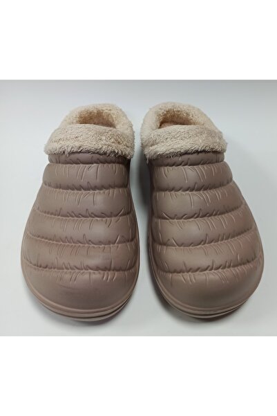 AkınalBella 36-41 Numara Aralığı Içi Kürklü Önü Kapalı Eva Kışlık Ev Sokak Ve Iş Terliği