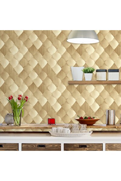 Adawall Anka 1619-1 Saten 3d Ahşap Desenli Duvar Kağıdı