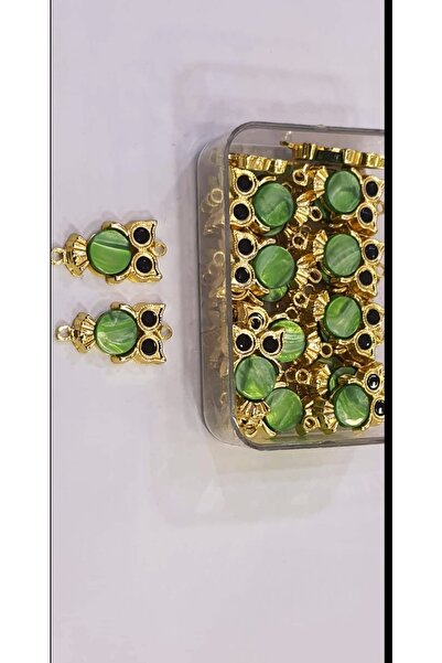 RLX BUJİTERİ Figurină Bufniță Pandantiv și Vârf Brățară Placat cu Aur - Mater...