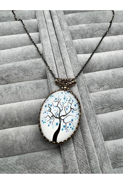 Ceso Accesories قلادة نسائية برونزية على شكل شجرة الحياة 70 سم