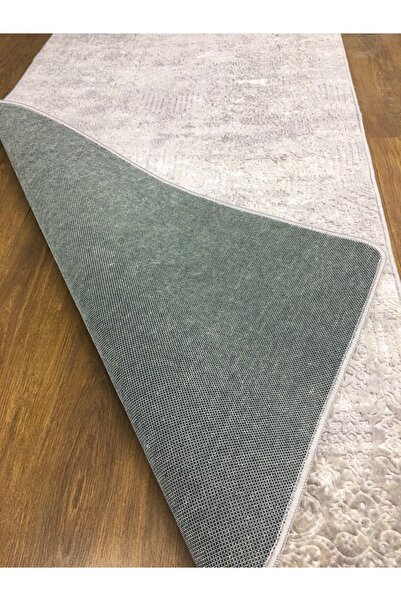 ELVİRAHOME Nova Brown Cut Runner Non-Slip Base Washable Soft Solid Color Patterned Carpet