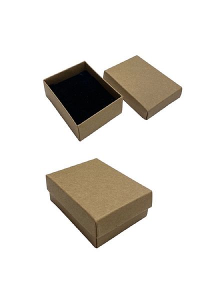 kutuveaksesuar 40Pcs Kraft Color Set Box - Necklace Ring and Earring Box