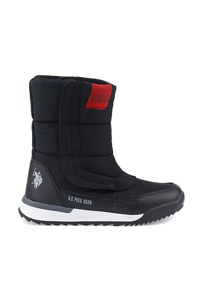 U.S. Polo Assn. Sezonul 2023 Us Polo Assn Clark - Cizme de zăpadă cu velcro și căptușeală caldă