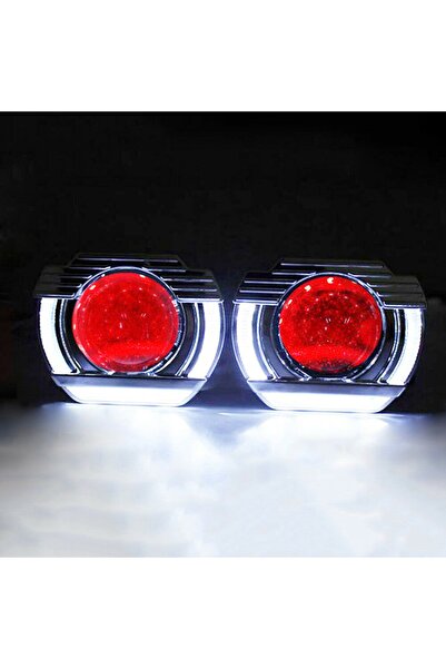 C9 Yeni Jenerasyon Angel Led Bi-xenon Extreme Far Merceği Hd Projektör Oto Sağ Sol Mercekli Lens 2.5"