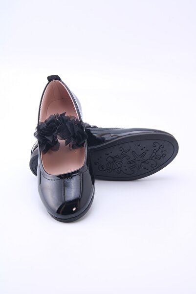 en7 Μαύρες Παιδικές Μπαλαρίνες 7181