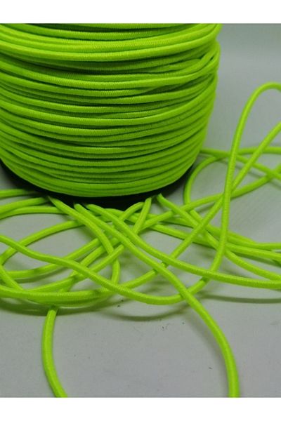 Firebird Takı Aksesuar Ve Kamp Malzemeleri 1.5 Mm Rubber Ip Neon Yellow Color 20 Meters