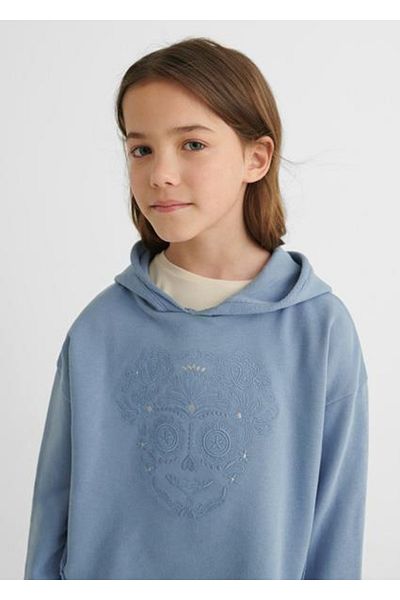 MAYORAL Girl's Navy Blue Pulover Hoodie