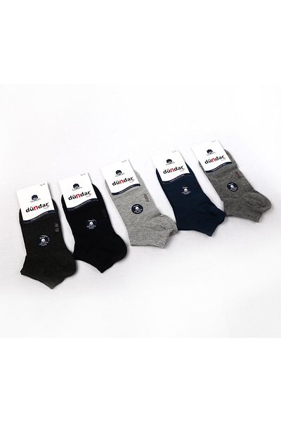 Dündar Women's Combed Cotton Booties Socks - 6500 - Pack of 12