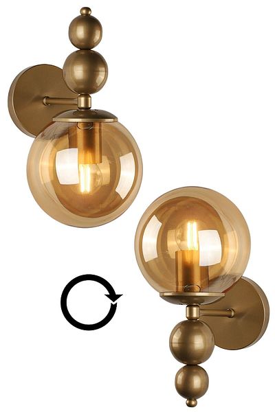 Begüsa Endless Sconce 2 Pieces Antiquated Honey Glass