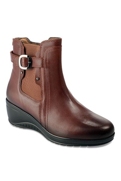 Forelli Ankle Boots - Brown - Flat