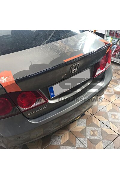 STS Oto Aksesuar Honda Civic Fd6 Bagaj Üstü Black Piano Spoiler Bagaj Çıtası