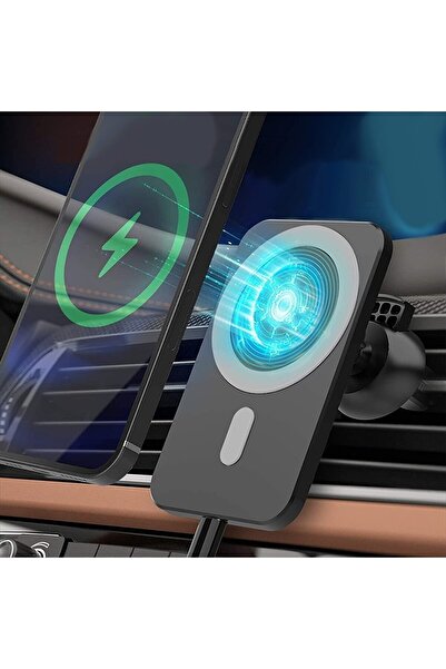 VOOKA Iphone 13 / 13 Pro / 13 Pro Max Kablosuz Şarj Aleti Magsafe Araç Içi Manyetik Şarj 15w