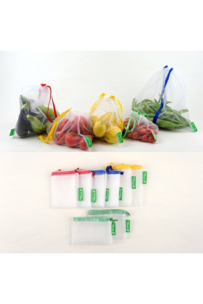 Torbambende Alışveriş Ve Saklama Torbası Karma Set 8 Adet