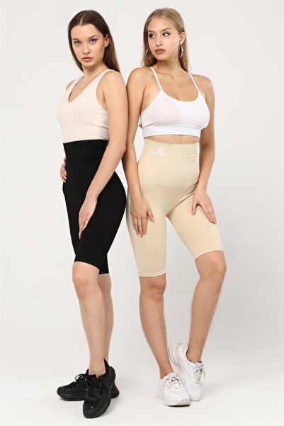 Light Black Kısa Korse Şort (DIŞ GİYİM)