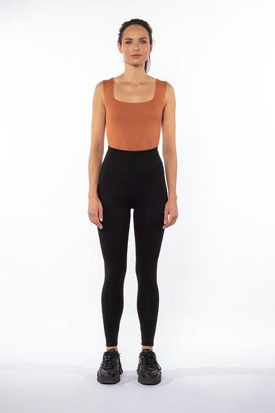 Grenj Fashion Jambiere negre de recuperare cu talie foarte înaltă