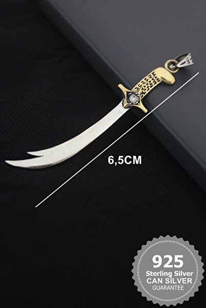CAN SİLVER 925 Ayar Zülfikar Kılıcı Erkek Kolye Ucu