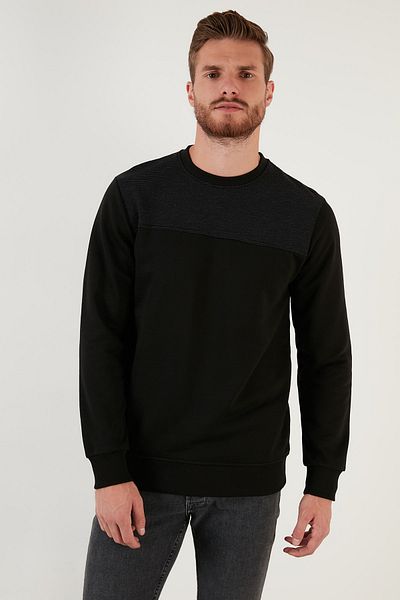 Buratti Cotton Crew Neck Slim Fit Sweat Men's Sweat 5905033