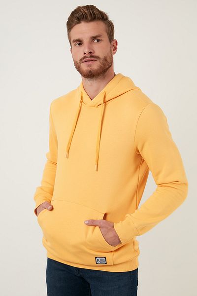 Buratti Slim Fit Hooded Kangaroo Pocket Raised Winter Sweat Men's Sweat 5905281