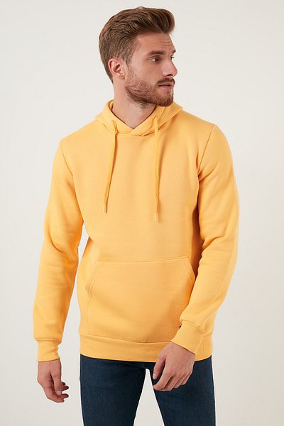 Buratti Slim Fit Hooded Kangaroo Pocket Raised Winter Sweat Men's Sweat 5905281