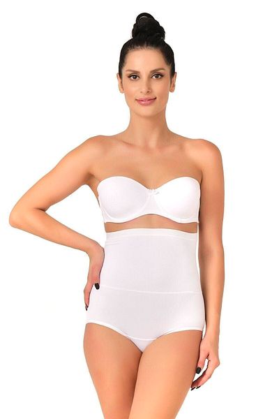 Cecimer Corset alb cu talie înaltă pentru femei, cu o dimensiune redusă