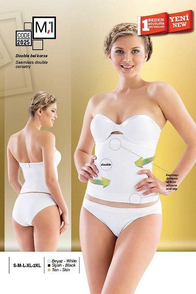 Cecimer Corset Maternitate Taie Dubla, Reducere 1 Marime