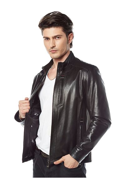 Hodore Ember Black Vegetal Leather Jacket