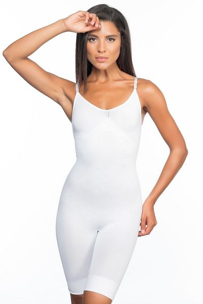 Cecimer Corset subțire pentru femei Mărimea boxer Reduce 1 mărime (Slims 1 mărime) Alb