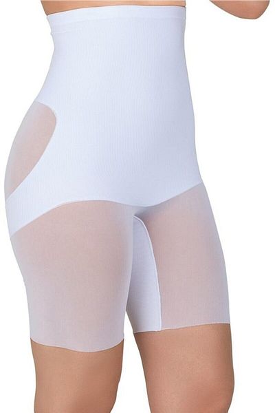 Cecimer Corset dublu din tul pentru femei, mărime 1, alb