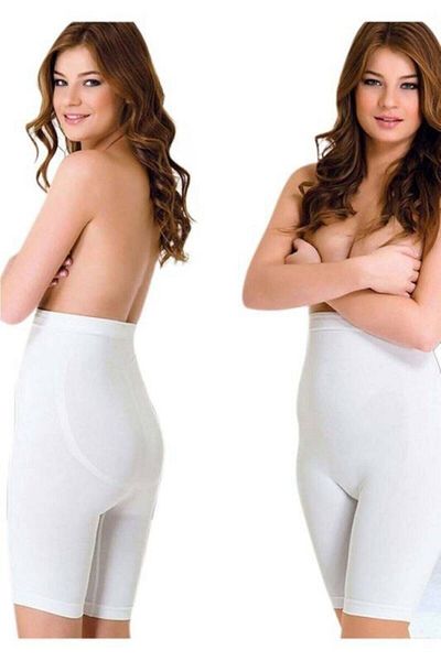 Cecimer Corset fără cusături, cu picioare lungi, cu 1 dimensiune în scădere