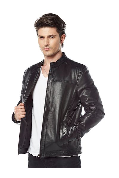 Hodore Gibson Punted Leather Coat