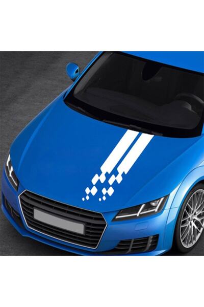 Vegatasarım Oto Araba Kaput Sticker Çıkartma - Race