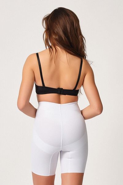 Cecimer 2816 Corset boxer pentru femei, mărime 1, alb