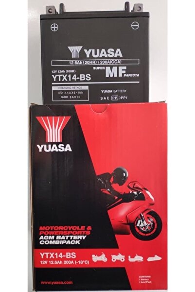 Yuasa Motostart Piaggio 460 X9 Ytx14-bs 12 V 12 Amper Akü