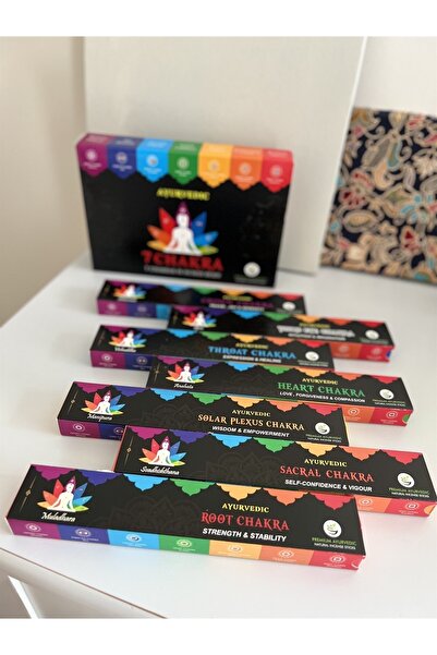 Genel Markalar Ayurvedik 7 Çakra Tütsü Seti (7li Set)