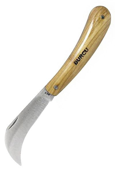 Telvesse Burcu Grafting Knife Grafting Scissors Curved Tip Foldable 19 Cm