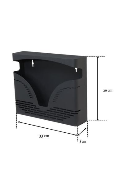 EYM Akşan Metal Apartman Gazetelik Dergilik Ilan Posta Kutusu Antrasit