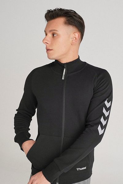 hummel Ανδρικό casual μπουφάν Naso Zip Jacket 921530 -2001 Μαύρο