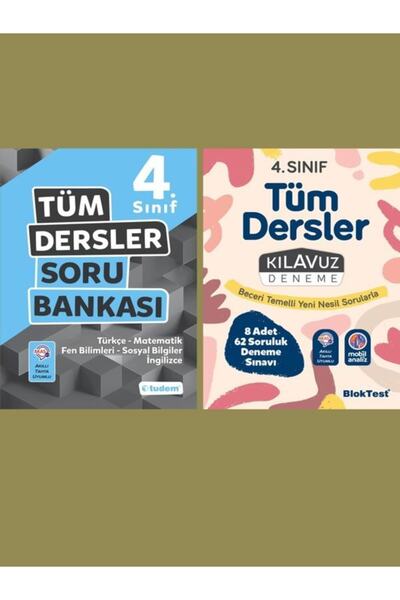 Tudem Yayınları 4. Sınıf Tüm Dersler Soru Bankası Ve Tüm Dersler Kılavuz Dene...