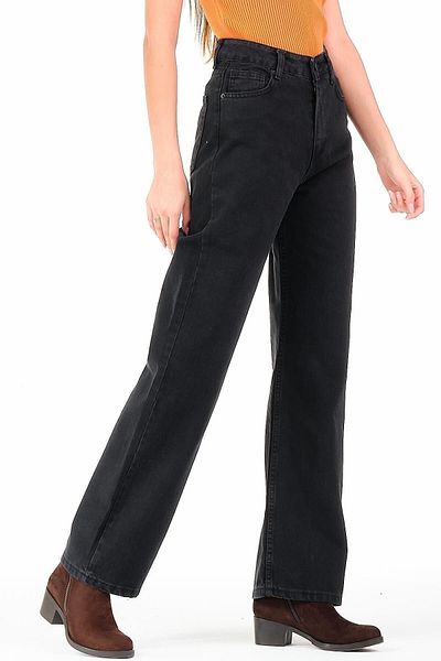 Trn JNS Pantaloni Palazzo cu blugi largi cu talie super înaltă din Lycra anilor 90
