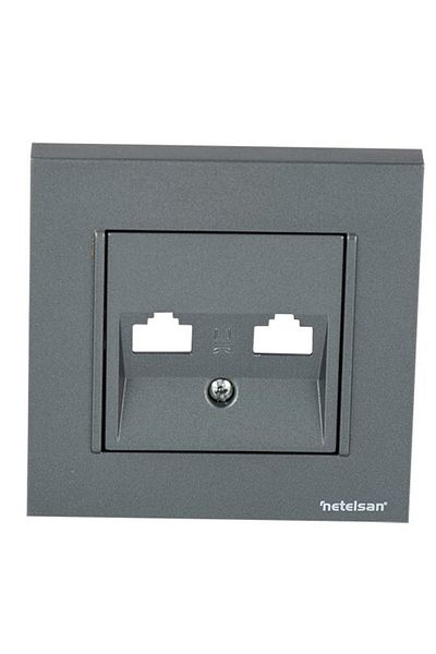Netelsan Byobu Smoked Data Socket Without Jack - Framed