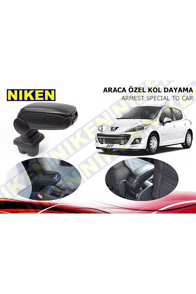 Niken Peugeot 207 Screwless Armrest - 2006-2013 Model Years