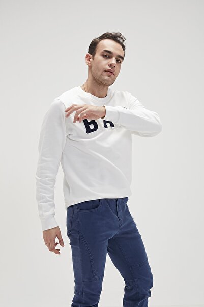 Bad Bear Erkek Bad Convex Crewneck Sweatshırt - Beyaz