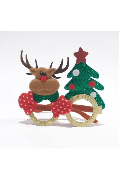 funworld Yılbaşı Yeni Yıl Gözlük Noel Geyik Gözlük