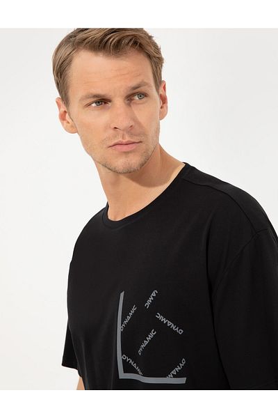 Pierre Cardin Μαύρο μπλουζάκι Comfort Fit