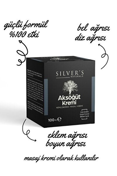 Silver's Naturals Aksöğüt Ekstratlı Ağrı Ve Masaj Kremi-100 ml X 3 Adet
